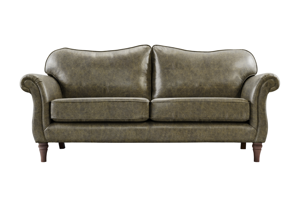 Burton 3 Seater Leather Sofa