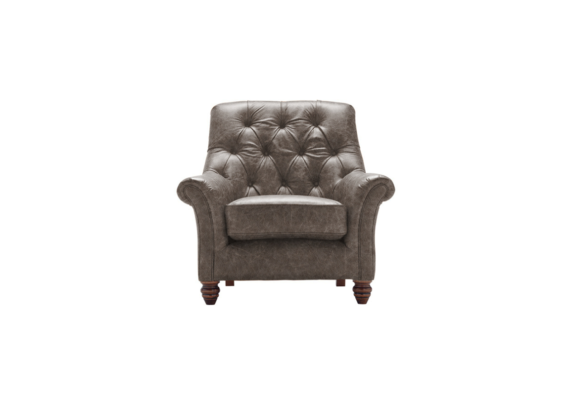 Cambridge Leather Slipper Chair