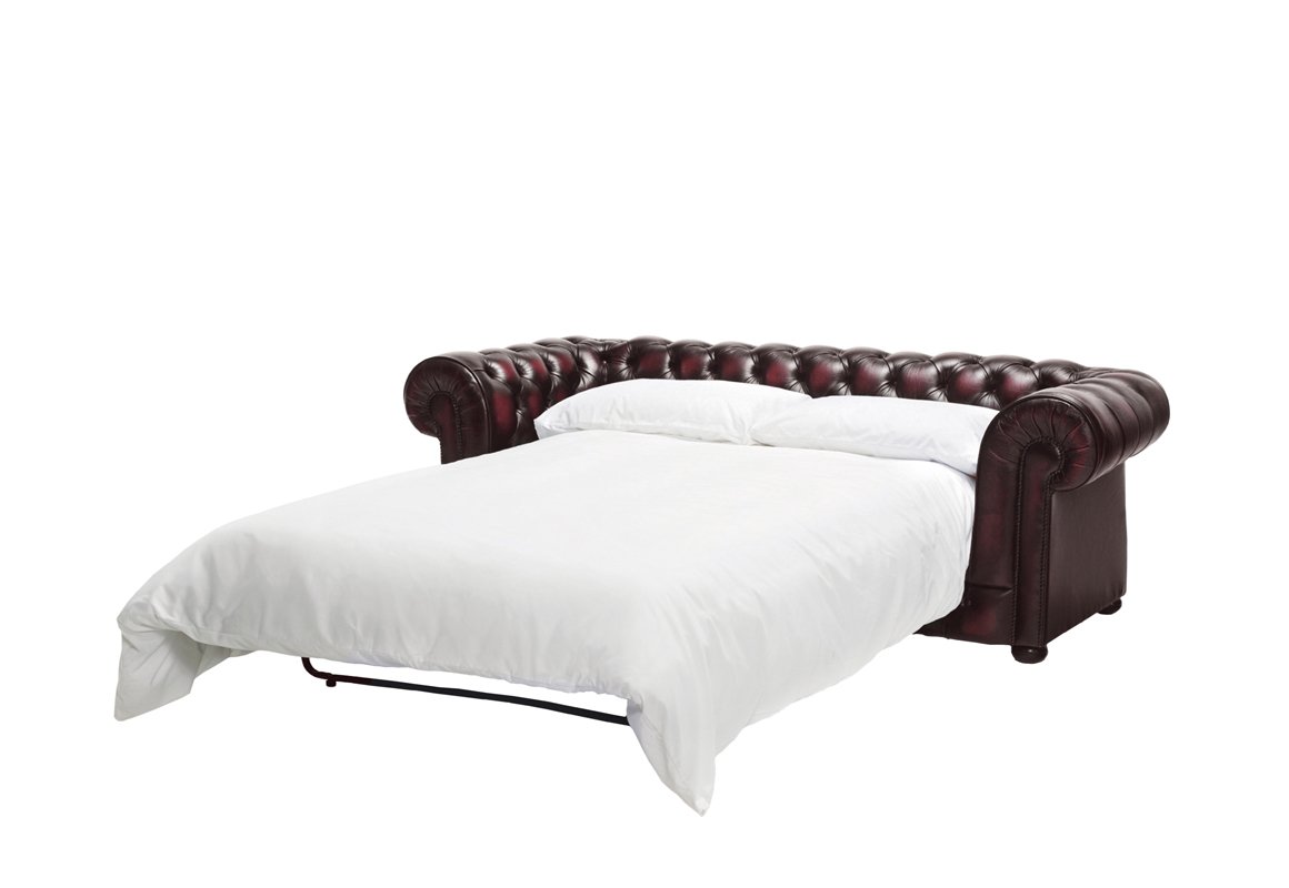 Chesterfield Leather Sofabed, Chesterfield Leather Bed