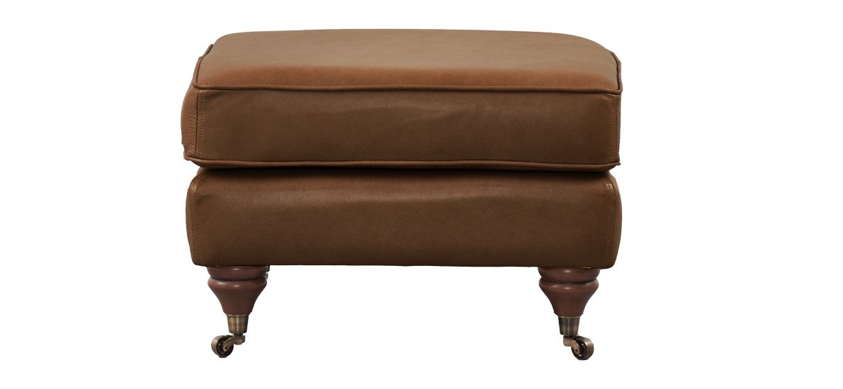 Darcy Leather Footstool