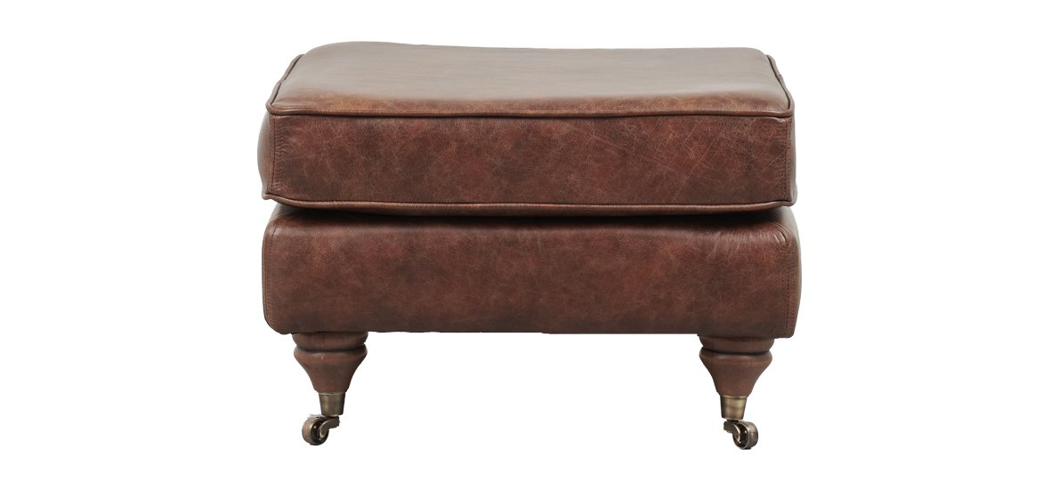 Darcy Leather Footstool