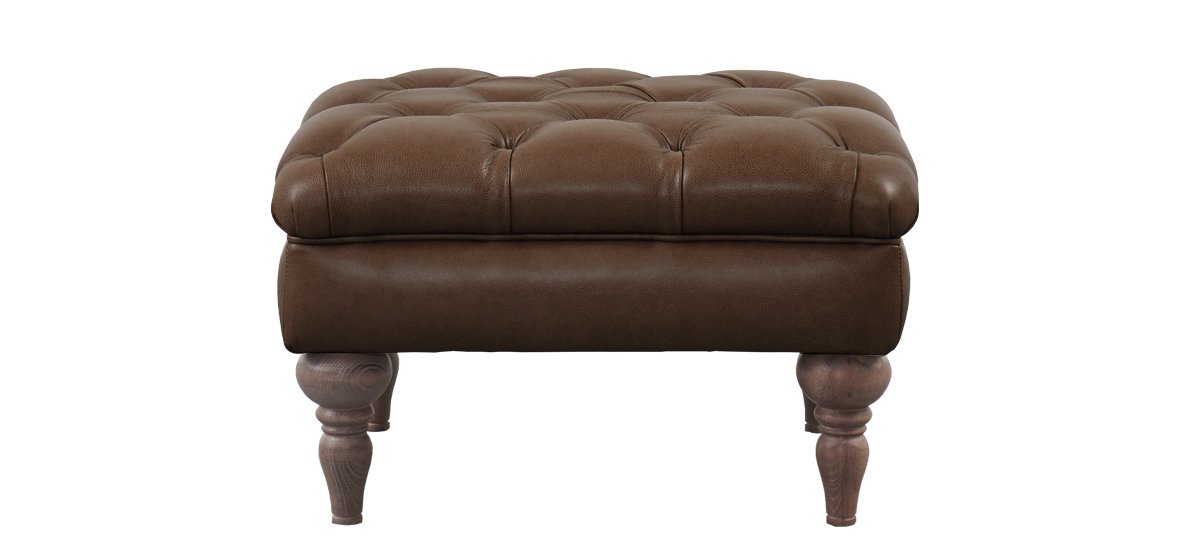 Earl Leather Bench Footstool