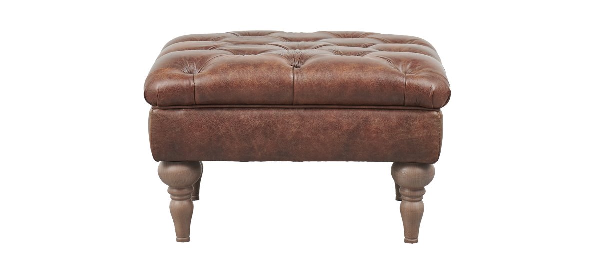 Earl Leather Bench Footstool