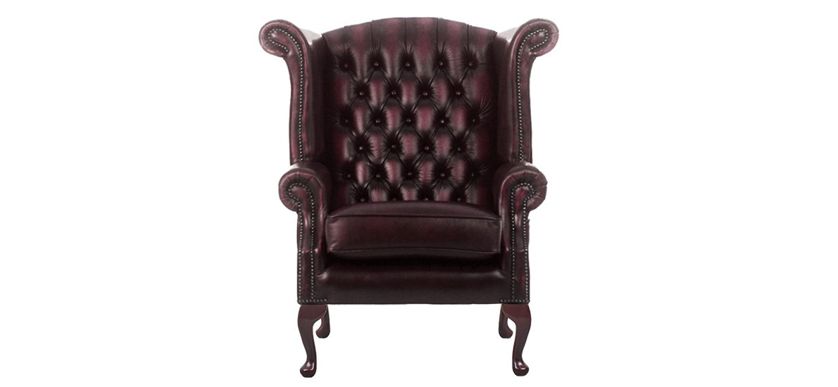 Georgian Highback Leather Chair