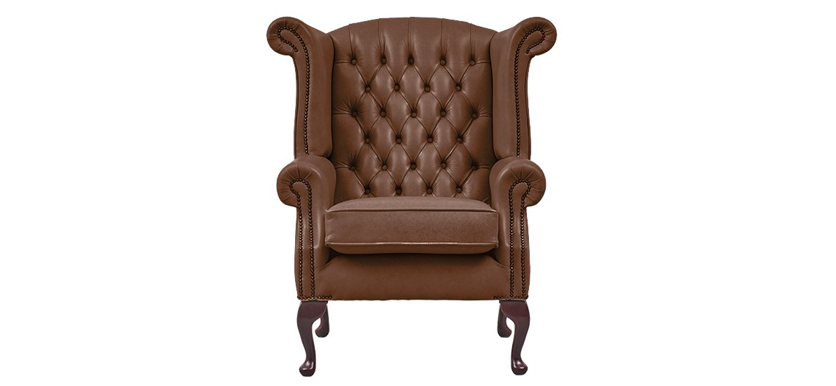 Georgian Highback Leather Chair