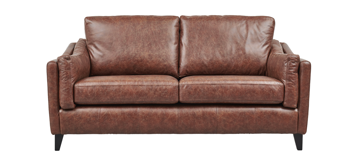 Hudson 3 Seater Leather Sofa