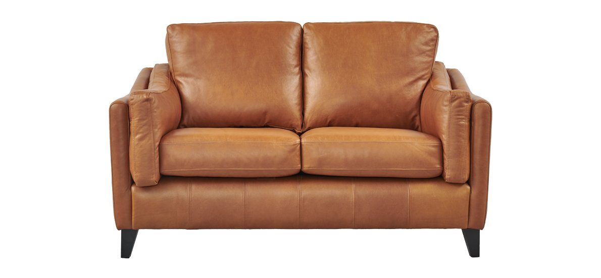 Henry 2 Seater Leather Sofa Now On, Pure Leather Sofa