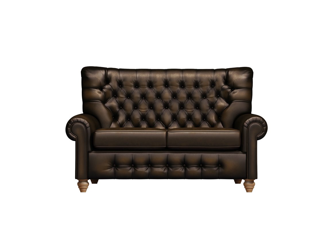 Monk 2 Seater Leather Sofa