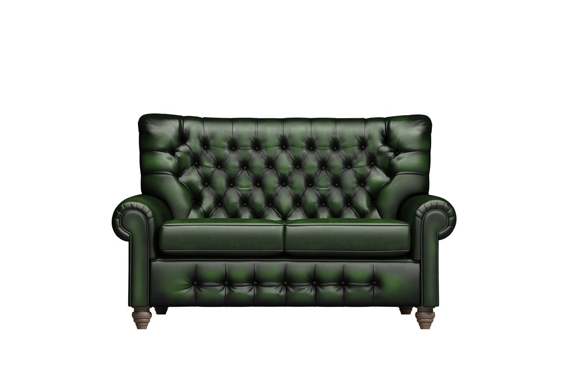 Monk 2 Seater Leather Sofa