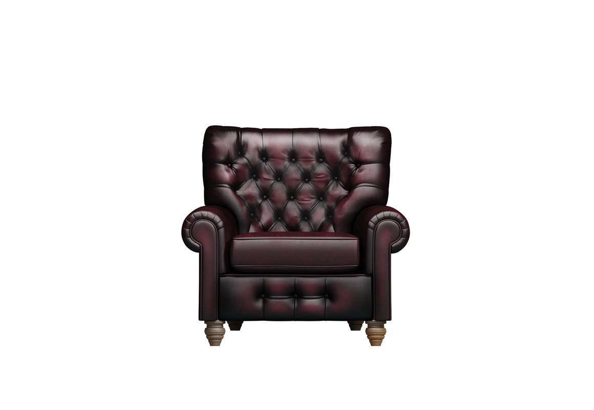Monk Highback Leather Chair