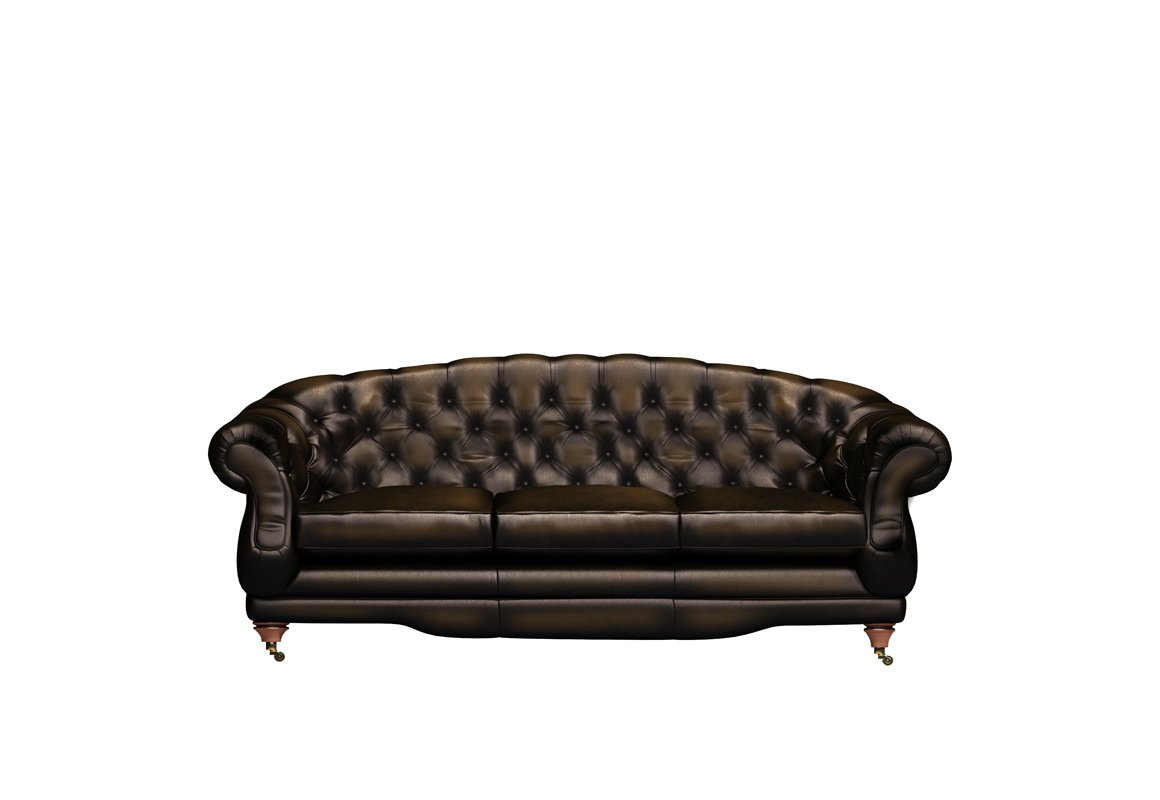 Regent 3 Seater Leather Sofa