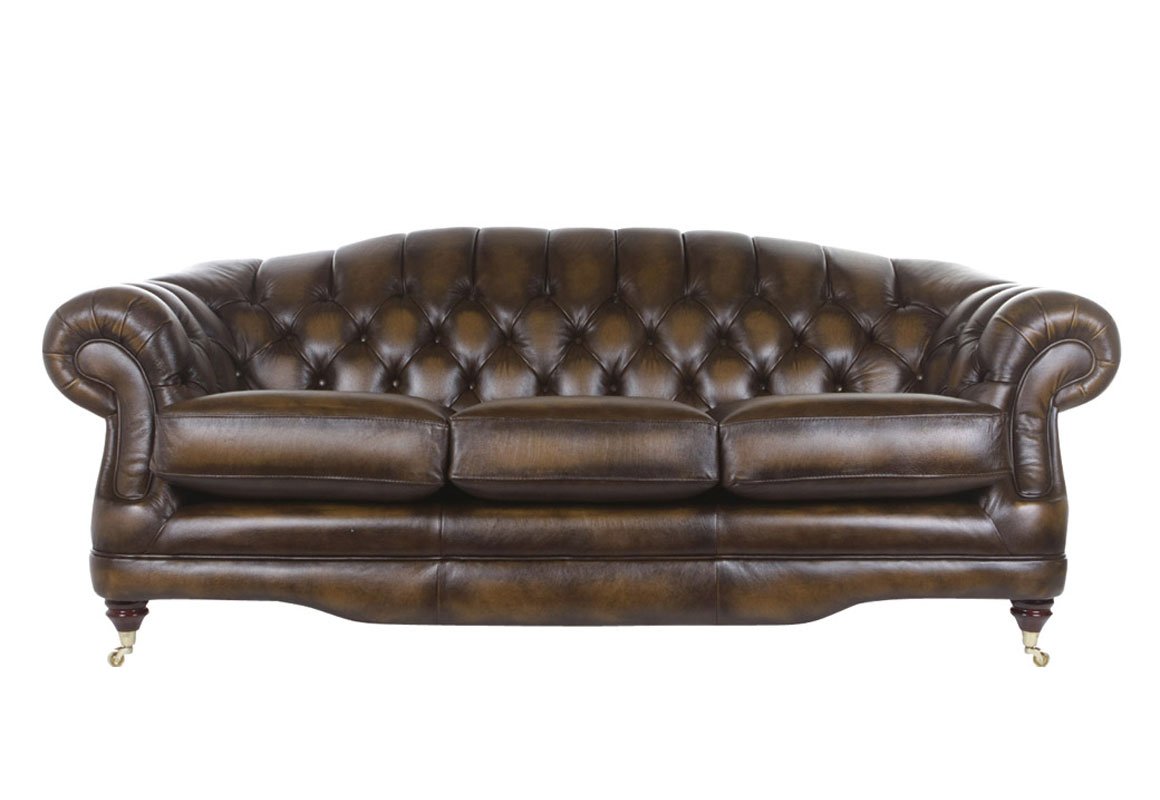 Regent 3 Seater Leather Sofa