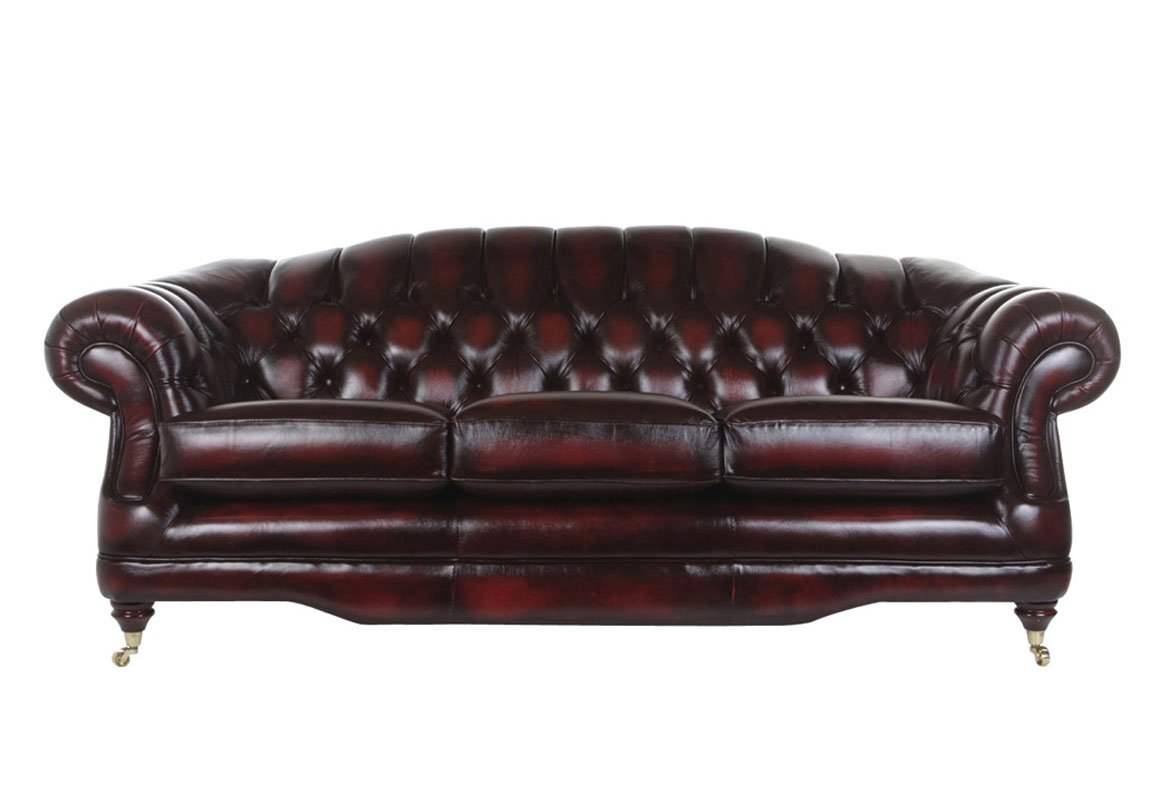 Regent 3 Seater Leather Sofa