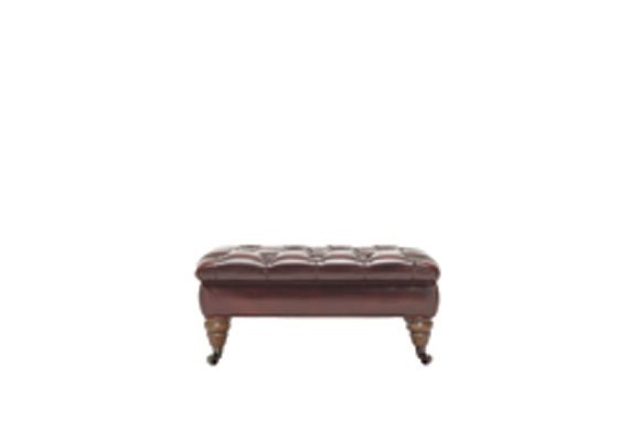 Regent Leather Footstool