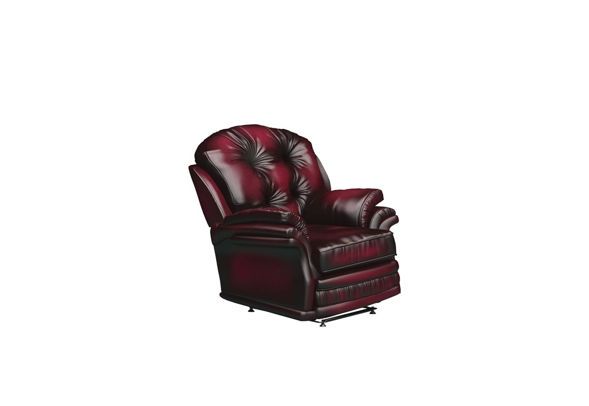 Senator Leather Electric Recliner, Electric Leather Recliner