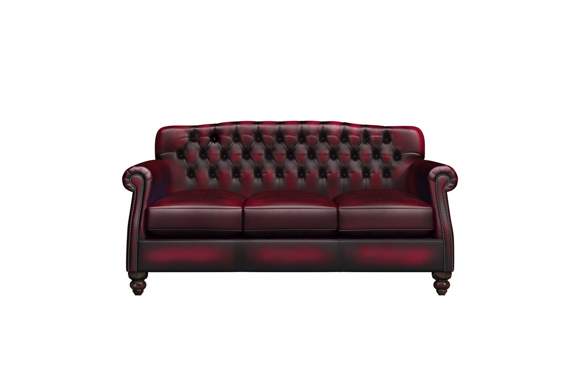 Victoria 3 Seater Leather Sofa