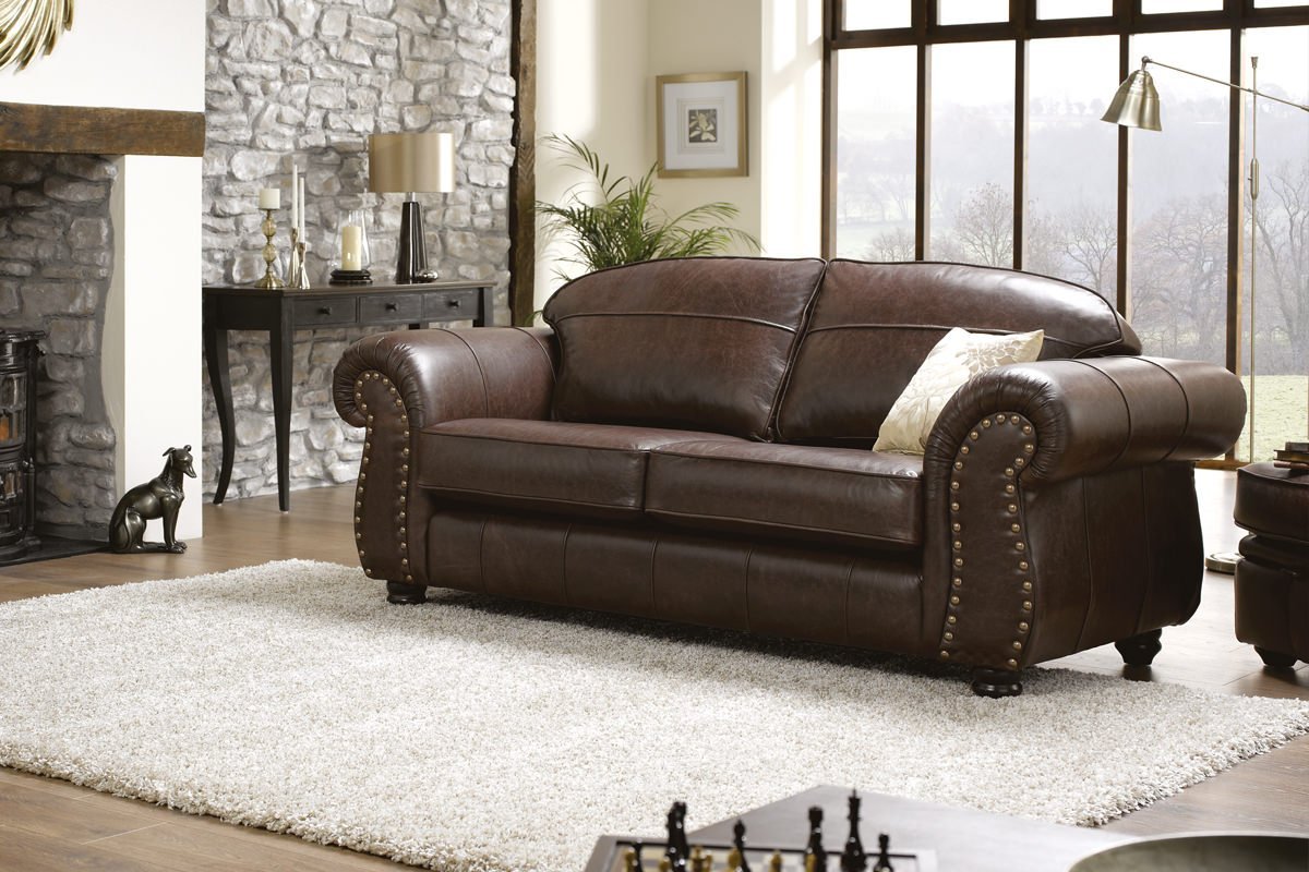 Burlington Large Leather Sofa