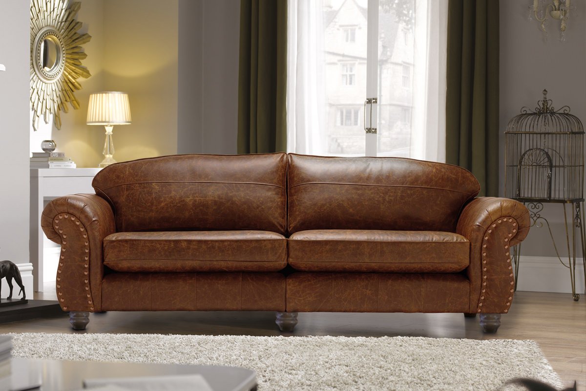 Burlington Grand Leather Sofa