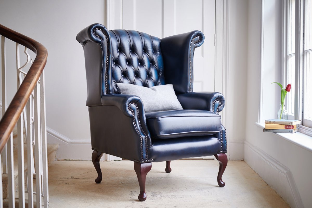 Georgian Highback Leather Chair