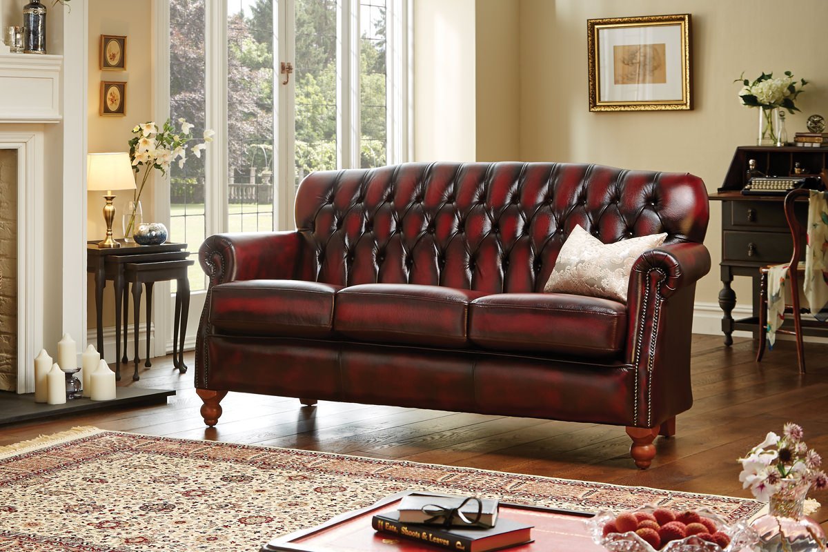 Victoria 2 Seater Leather Sofa