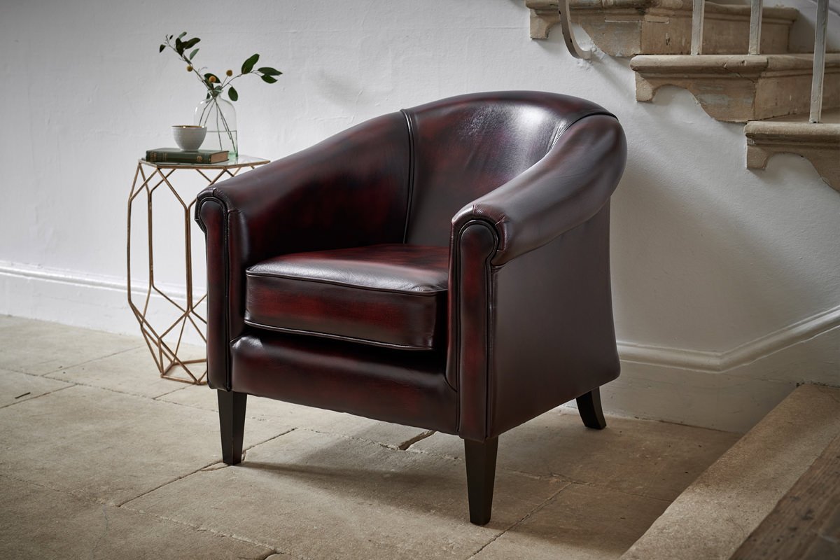 Westminster Leather Tub Chair