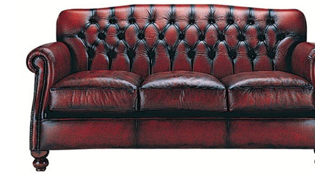 Traditional Leather Sofa And, Studded Leather Sofa Set