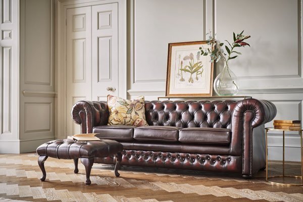 Vintage Chesterfield Leather Sofa