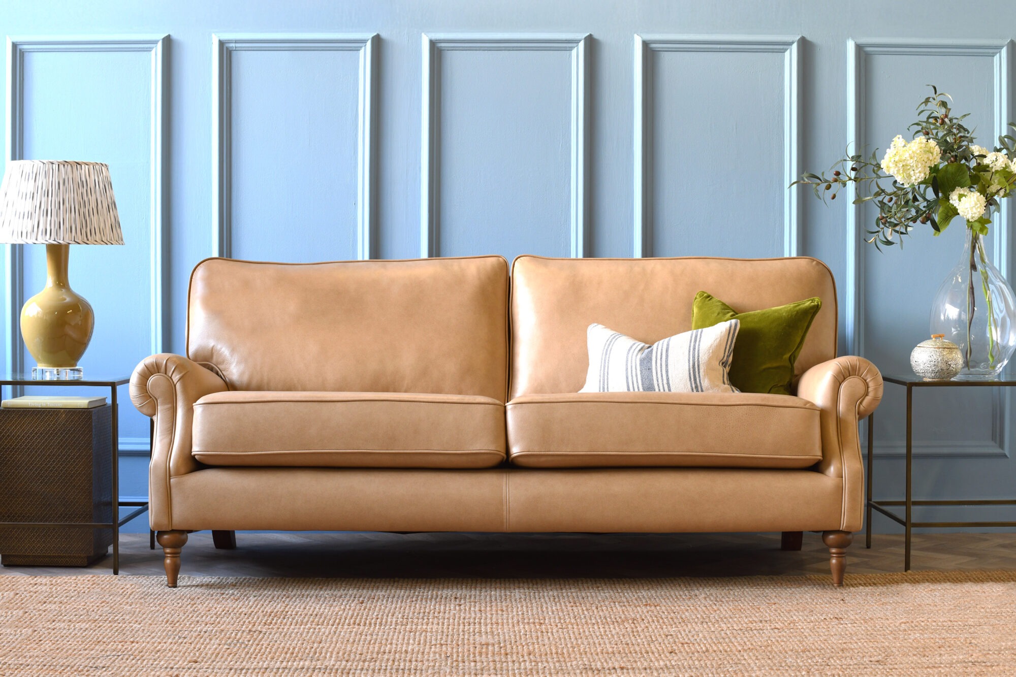 Taylor 3 Seater Leather Sofa